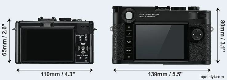 Comparison D-LUX 5 or M10 rear