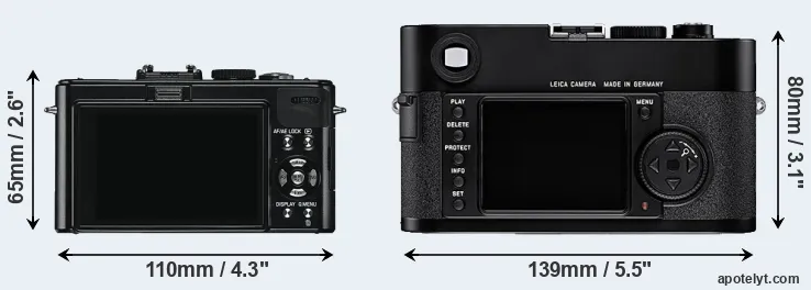 Comparison D-LUX 5 or M8 rear