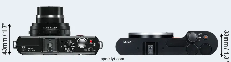 Compare D-LUX 5 versus T Typ 701 top
