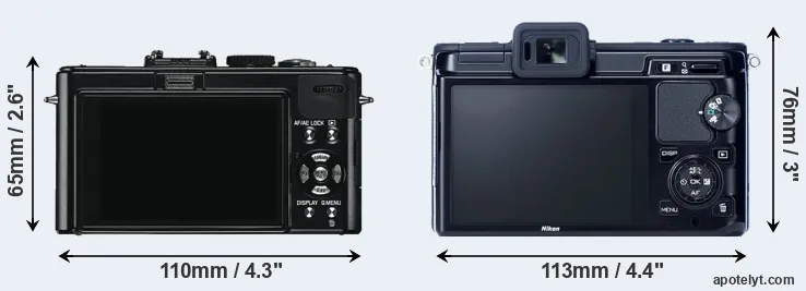 Comparison D-LUX 5 or V1 rear