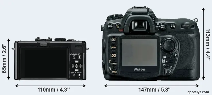 Comparison D-LUX 5 or D200 rear
