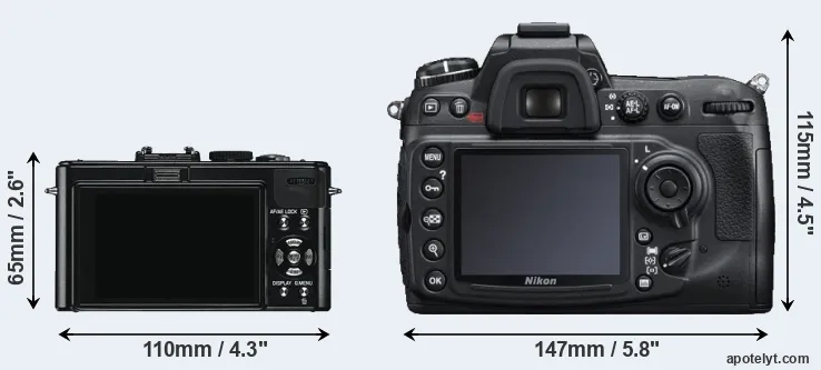 Comparison D-LUX 5 or D300S rear
