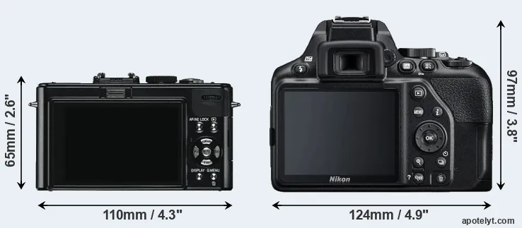 Comparison D-LUX 5 or D3500 rear