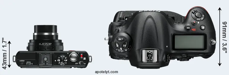 Compare D-LUX 5 versus D4S top