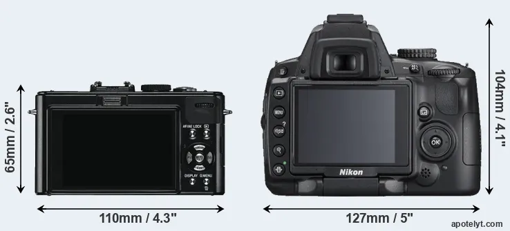 Comparison D-LUX 5 or D5000 rear