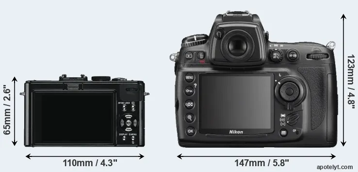 Comparison D-LUX 5 or D700 rear