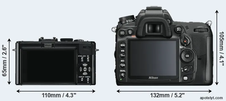 Comparison D-LUX 5 or D7000 rear