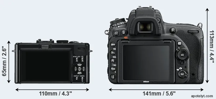 Comparison D-LUX 5 or D750 rear