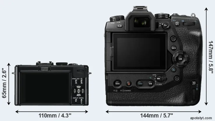 Comparison D-LUX 5 or E-M1X rear