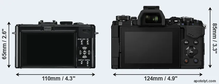 Comparison D-LUX 5 or E-M5 II rear