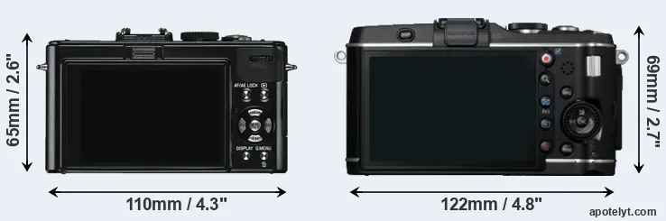 Comparison D-LUX 5 or E-P3 rear