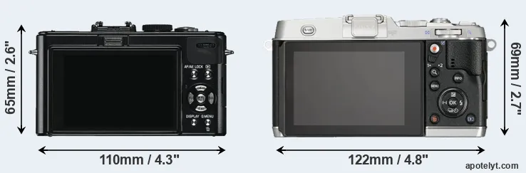 Comparison D-LUX 5 or E-P5 rear