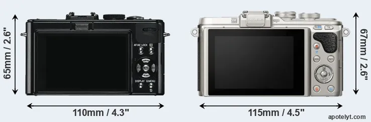 Comparison D-LUX 5 or E-PL8 rear