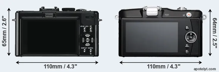 Comparison D-LUX 5 or E-PM1 rear