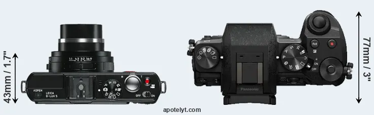 Compare D-LUX 5 versus G7 top