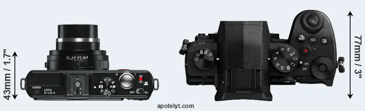 Compare D-LUX 5 versus G90 top