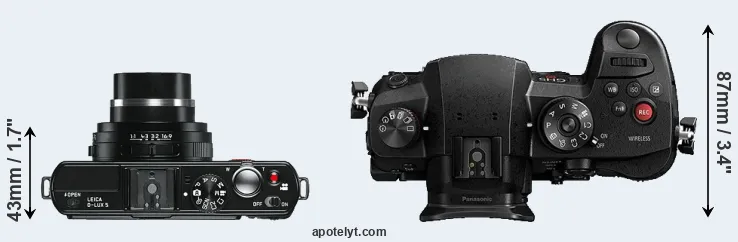 Compare D-LUX 5 versus GH5s top