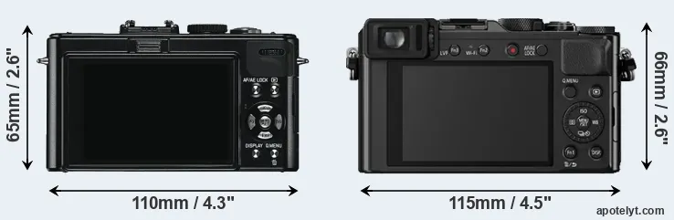 Comparison D-LUX 5 or LX100 rear
