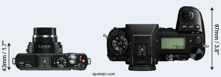 Compare D-LUX 5 versus S1R top