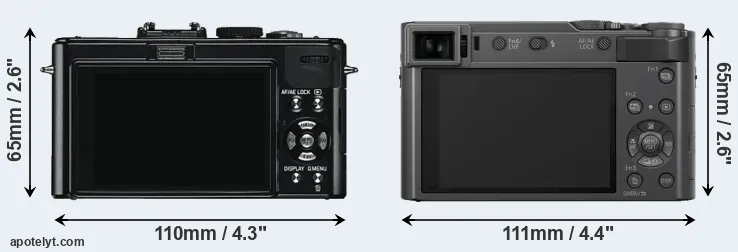 Comparison D-LUX 5 or ZS200 rear