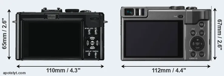 Comparison D-LUX 5 or ZS70 rear