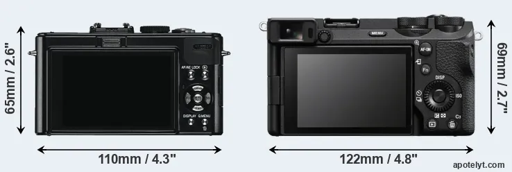 Comparison D-LUX 5 or A6700 rear
