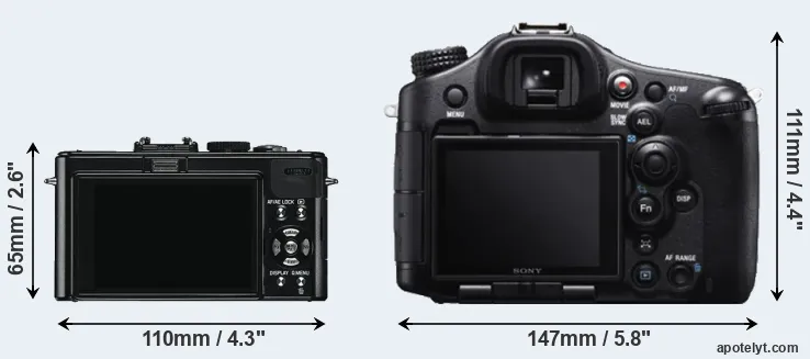 Comparison D-LUX 5 or A99 rear
