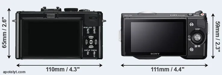 Comparison D-LUX 5 or NEX-5N rear