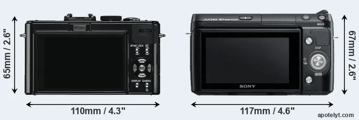 Comparison D-LUX 5 or NEX-F3 rear
