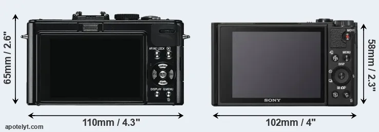 Comparison D-LUX 5 or WX800 rear