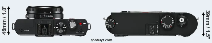 Compare D-LUX 6 versus M10 top
