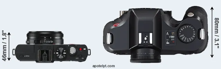 Compare D-LUX 6 versus S2 top