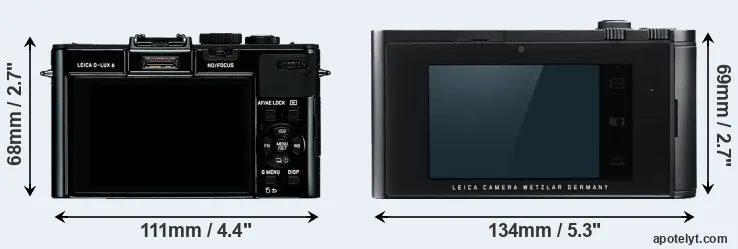 Comparison D-LUX 6 or T Typ 701 rear