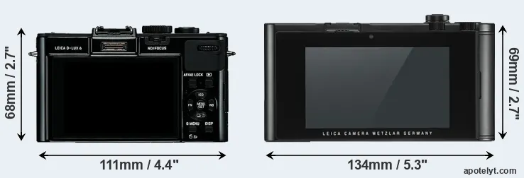 Comparison D-LUX 6 or TL2 rear
