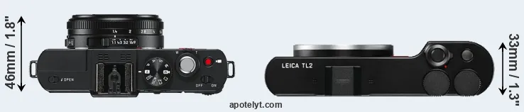 Compare D-LUX 6 versus TL2 top