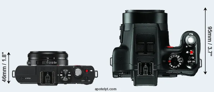 Compare D-LUX 6 versus V-LUX 3 top