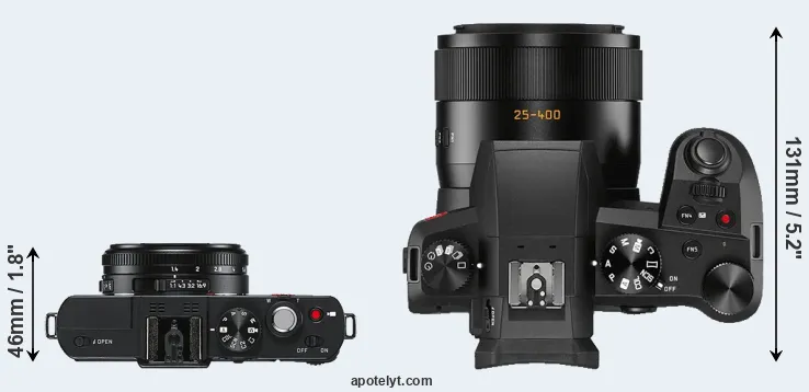 Compare D-LUX 6 versus V-LUX 5 top