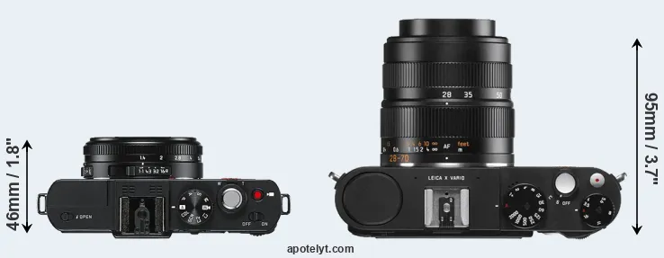 Compare D-LUX 6 versus X Vario top