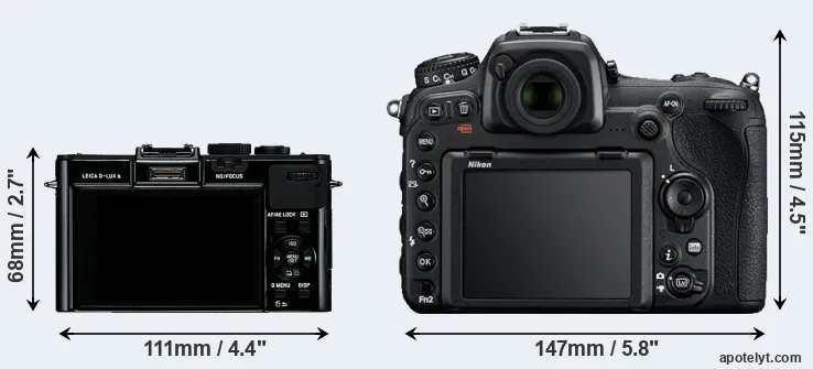 Comparison D-LUX 6 or D500 rear