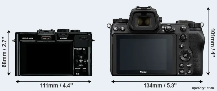 Comparison D-LUX 6 or Z7 rear