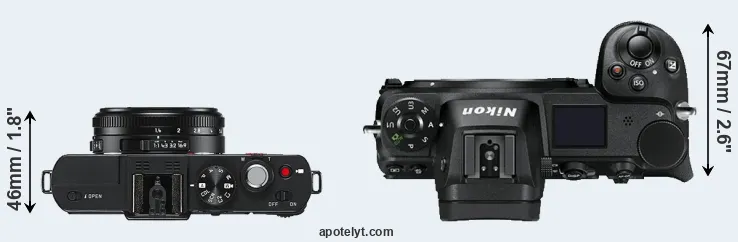 Compare D-LUX 6 versus Z7 top