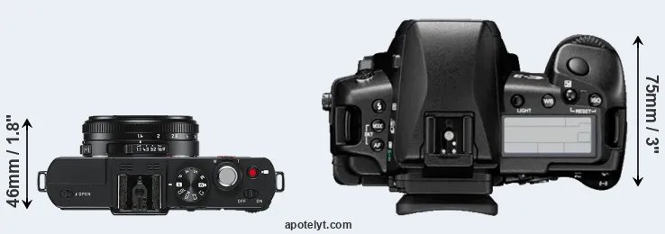 Compare D-LUX 6 versus E-3 top