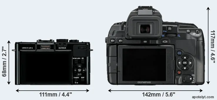 Comparison D-LUX 6 or E-5 rear