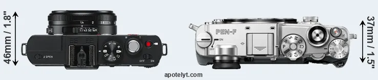 Compare D-LUX 6 versus PEN-F top