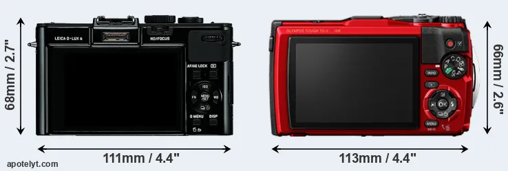 Comparison D-LUX 6 or TG-6 rear