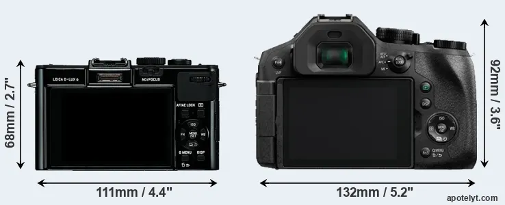 Comparison D-LUX 6 or FZ330 rear