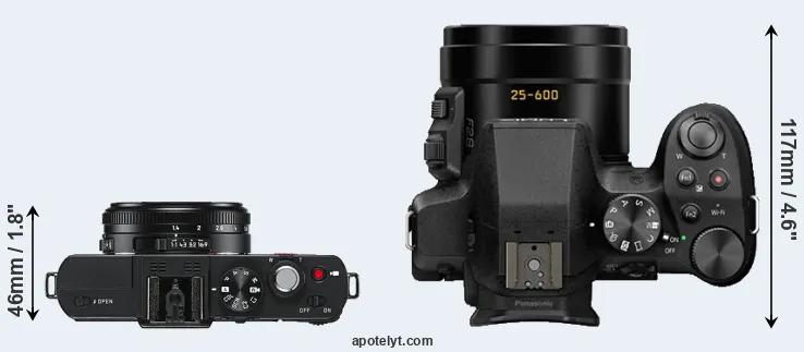 Compare D-LUX 6 versus FZ330 top