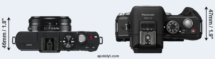 Compare D-LUX 6 versus G3 top