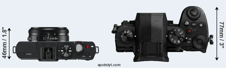 Compare D-LUX 6 versus G95 top