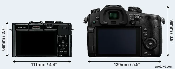 Comparison D-LUX 6 or GH5 rear